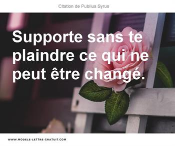Citations Publius Syrus