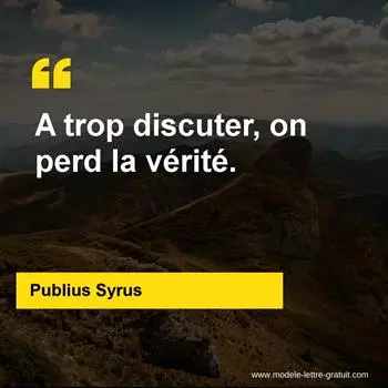 Citation Publius Syrus