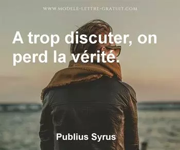 Citation de Publius Syrus