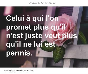 Citations Publius Syrus