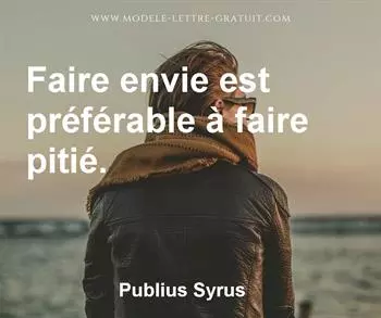 Citation de Publius Syrus