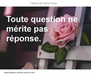 Citations Publius Syrus
