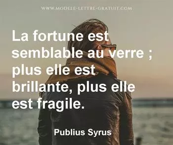 Citation de Publius Syrus