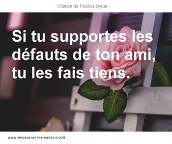 Citations Publius Syrus