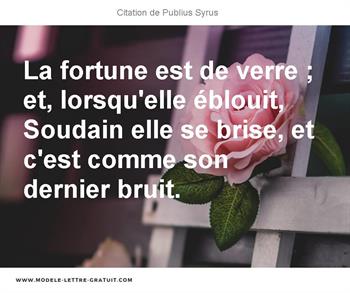 Citations Publius Syrus
