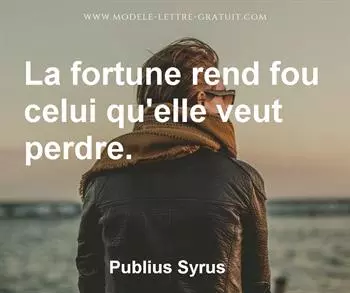 Citation de Publius Syrus