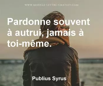 Citation de Publius Syrus