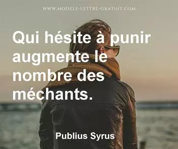 Citation de Publius Syrus
