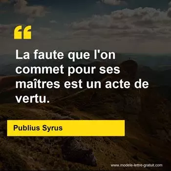 Citation Publius Syrus