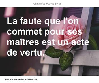 Citations Publius Syrus