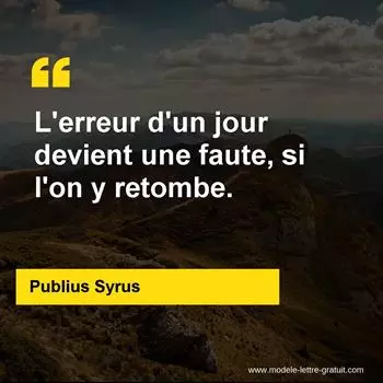 Citation Publius Syrus