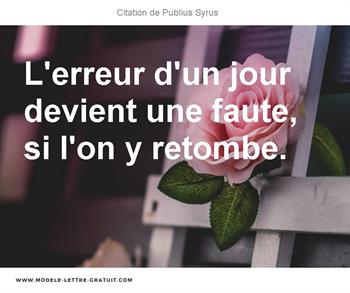 Citations Publius Syrus