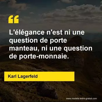 Citation Karl Lagerfeld