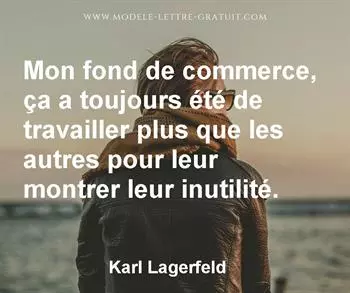 Citation de Karl Lagerfeld