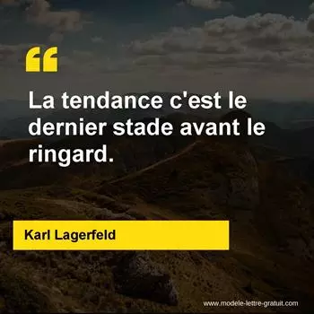 Citation Karl Lagerfeld