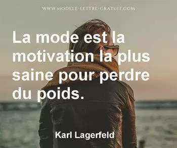 Citation de Karl Lagerfeld