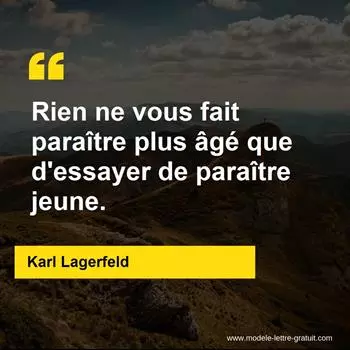 Citation Karl Lagerfeld