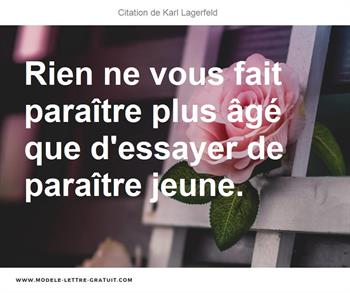Citations Karl Lagerfeld