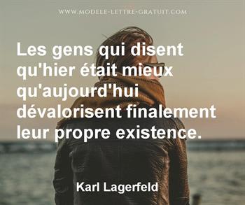 Citation de Karl Lagerfeld