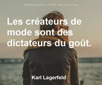 Citation de Karl Lagerfeld
