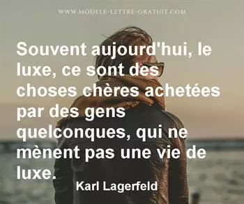 Citation de Karl Lagerfeld