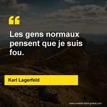 Citation Karl Lagerfeld