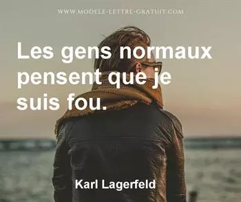 Citation de Karl Lagerfeld