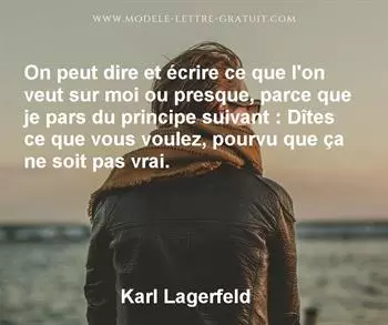 Citation de Karl Lagerfeld
