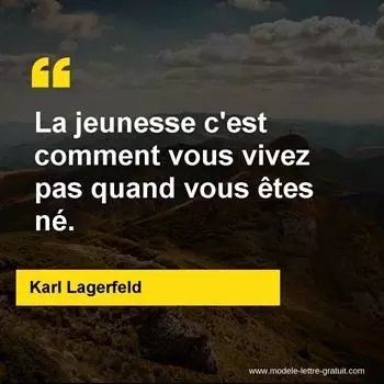 Citation Karl Lagerfeld