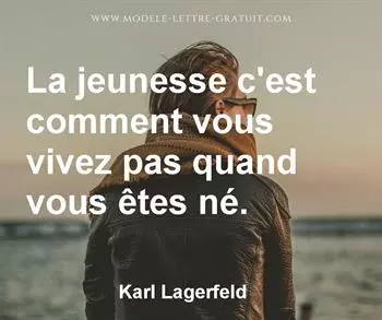 Citation de Karl Lagerfeld