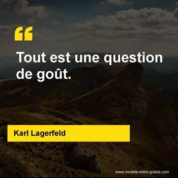 Citation Karl Lagerfeld