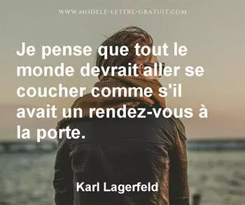 Citation de Karl Lagerfeld