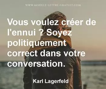 Citation de Karl Lagerfeld