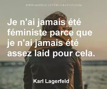 Citation de Karl Lagerfeld