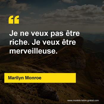 Citation de Marilyn Monroe