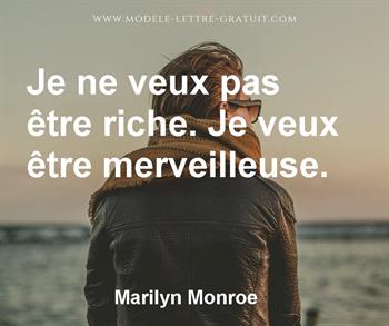 Citation de Marilyn Monroe