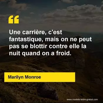 Citation Marilyn Monroe
