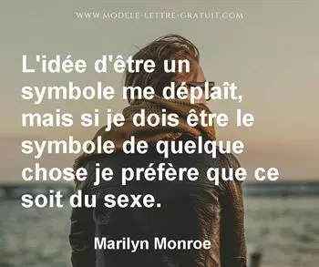 Citation de Marilyn Monroe