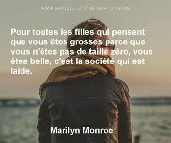Citation de Marilyn Monroe