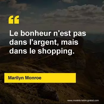 Citation Marilyn Monroe
