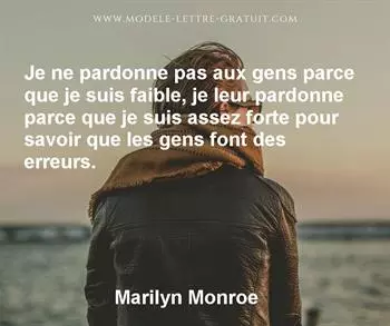 Citation de Marilyn Monroe