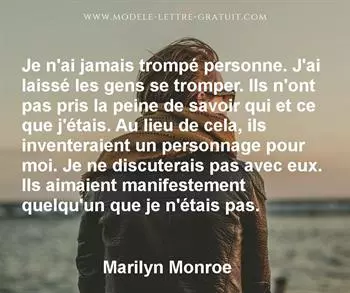 Citation de Marilyn Monroe
