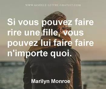 Citation de Marilyn Monroe