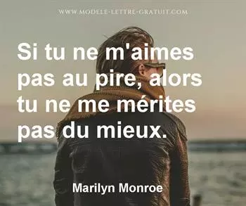Citation de Marilyn Monroe