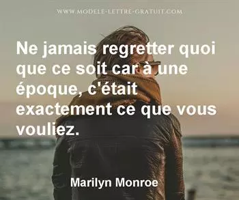 Citation de Marilyn Monroe