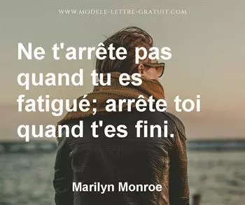 Citation de Marilyn Monroe