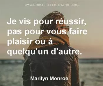 Citation de Marilyn Monroe