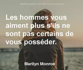 Citation de Marilyn Monroe