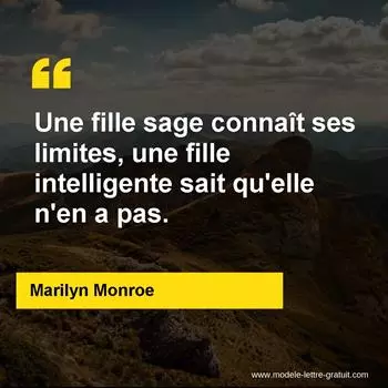 Citation Marilyn Monroe