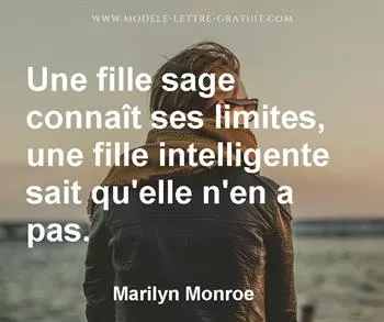 Citation de Marilyn Monroe